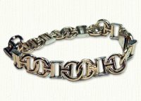 Custom 14KY C H bracelet - Monogram bracelets & Initial bracelets