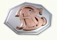 Monogram Belt Buckle in sterling silver