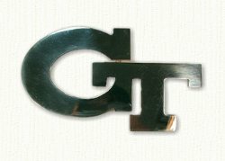 Monogram Belt Buckle in sterling silver - double initial