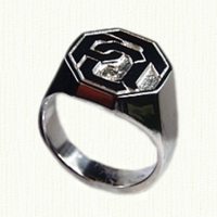 14KY Octagonal Signet Ring